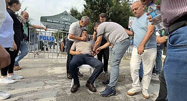 Sanık kürsüsünde bayılan itfaiye erinin kardeşi, duruşma salonunun dışında fenalık geçirdi