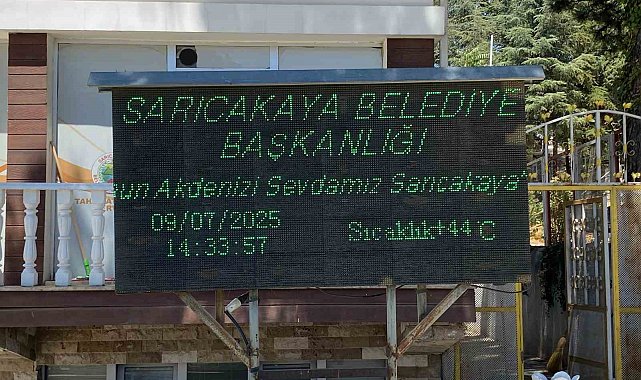 Sarıcakaya'da termometreler 44 dereceyi gördü