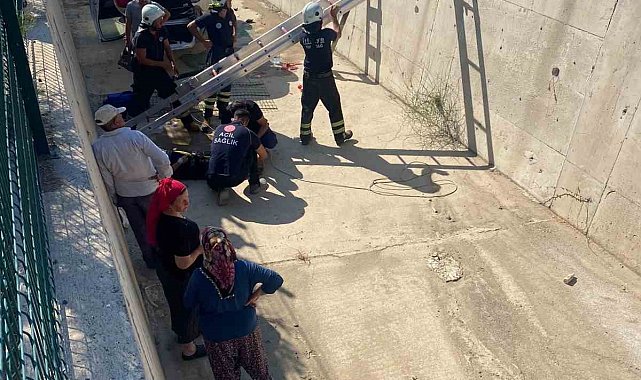 Şarköy'de kontrolden çıkan otomobil dereye uçtu