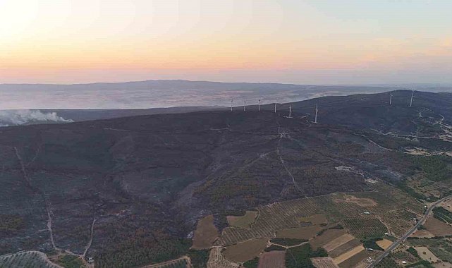 Şarköy'deki orman yangını 42. saatinde kısmen kontrol altına alındı