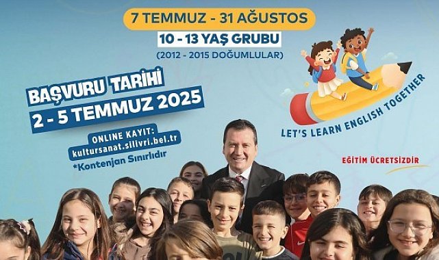 Silivri Belediyesi'nden ücretsiz yaz dönemi İngilizce kursu