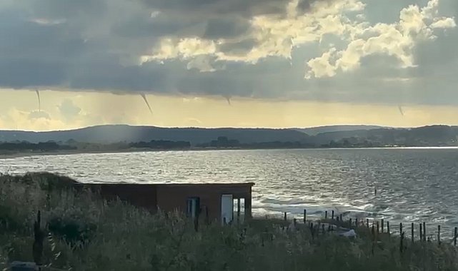 Sinop açıklarında çok sayıda hortum