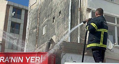 Sinop'ta bir işletmede çıkan yangın paniğe yol açtı
