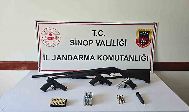 Sinop'ta düğünde havaya ateş eden 2 kişi yakalandı