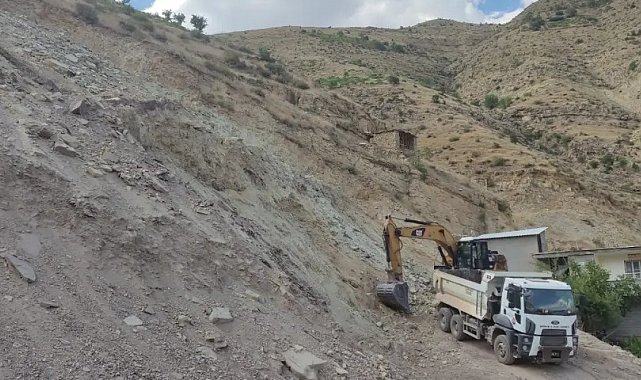 Şırnak'ta heyelan riski bulunan bölgede çalışma başladı