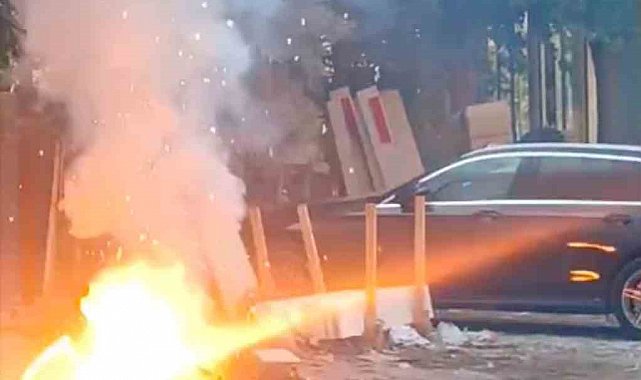 Siverek'te altyapı kazısında elektrik kabloları patladı