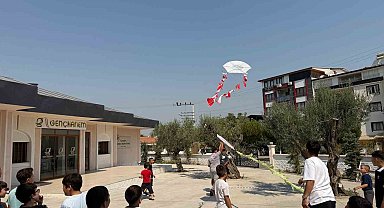 Soma'da uçurtmalar Filistin için havalandı