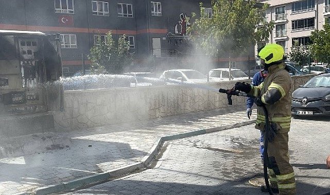 Susurluk'ta trafo yangınına müdahale