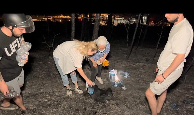 Tatlıses'in eski eşi Ayşegül Yıldız'dan yangın bölgesine destek