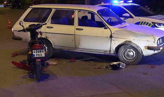 Tavşanlı'da otomobil ile motosiklet çarpıştı: 2 yaralı