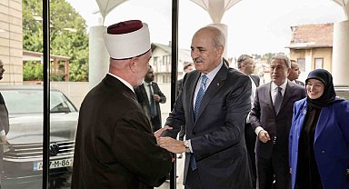 TBMM Başkanı Kurtulmuş, Bosna Hersek İslam Birliği Başkanı Kavazoviç ile bir araya geldi