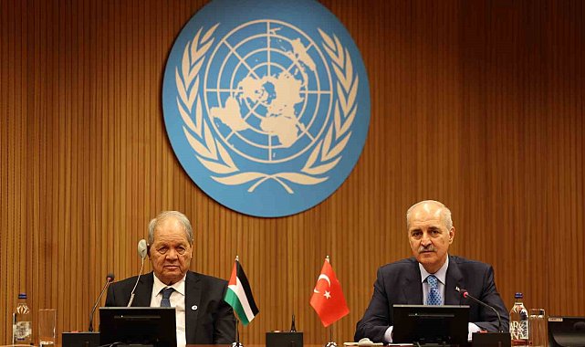 TBMM Başkanı Kurtulmuş, Filistin Ulusal Konseyi Başkanı Fattouh ile bir araya geldi
