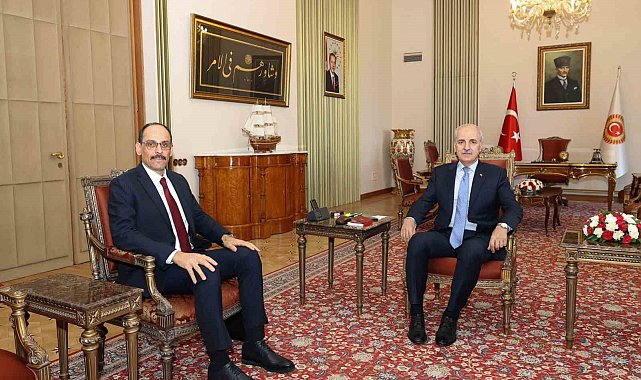 TBMM Başkanı Kurtulmuş, MİT Başkanı Kalın ile görüştü