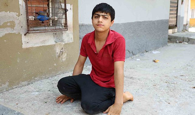 Tekerlekli sandalyesi çalınan Enes'e destek