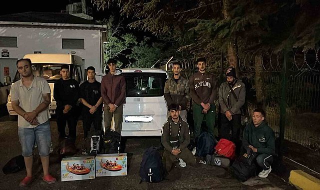 Tekirdağ'da 8 düzensiz göçmen ve 1 organizatör yakalandı