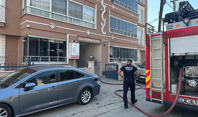 Tekirdağ'da ev yangını