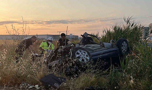 Tekirdağ'da otomobil takla attı: 2 ölü