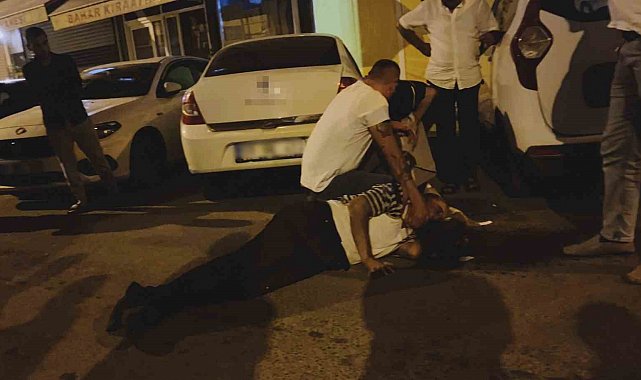 Tekirdağ'da silahlı saldırı kamerada