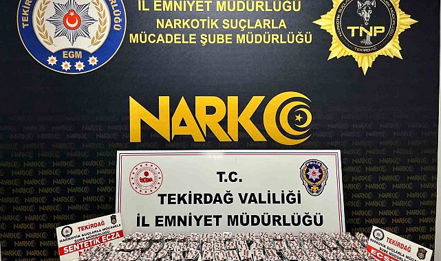 Tekirdağ'da uyuşturucu operasyonunda 3 kişi tutuklandı