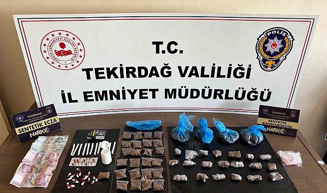 Tekirdağ'da uyuşturucu operasyonunda 3 kişi tutuklandı