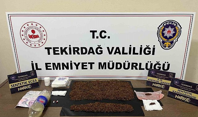 Tekirdağ'da uyuşturucu operasyonunda 3 şüpheli tutuklandı