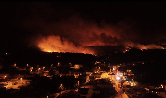 Tekirdağ'daki orman yangınına 21 hava aracı müdahale edecek