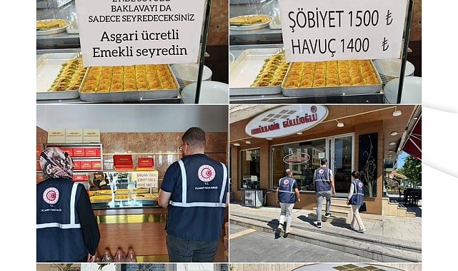 Ticaret Bakanlığından tatlı tezgahı görseline ilişkin açıklama