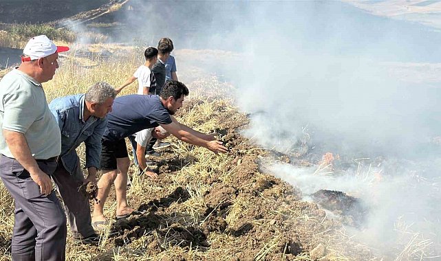 Tokat'ta buğday tarlasında çıkan yangın 2 bin dönüm araziyi kül etti
