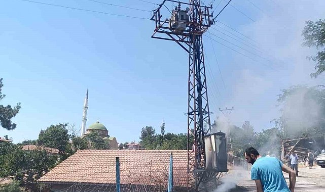 Trafo yangını paniğe sebep oldu