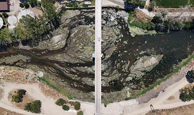 Tunca Nehri'nde su akışı durdu