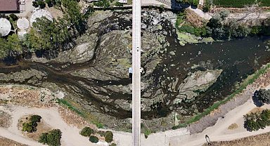 Tunca Nehri'nde su akışı durdu