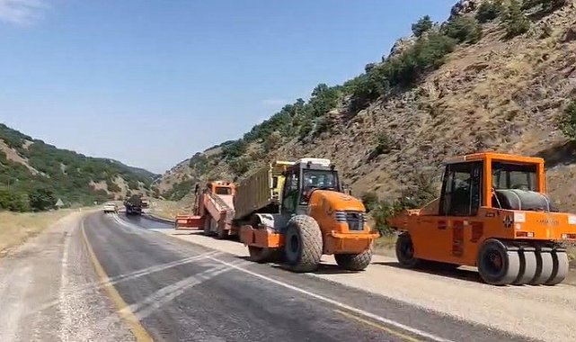 Tunceli-Pülümür devlet yolunda yenileme çalışmaları başladı