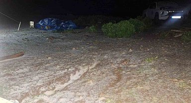 Tunceli'de temmuz ayında kar ve dolu sürprizi