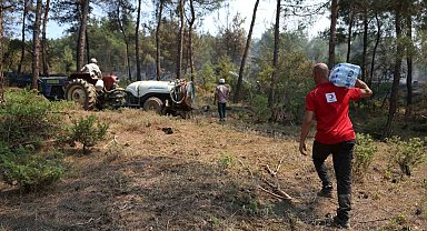 Türk Kızılay'dan orman yangını olan bölgelere yardım