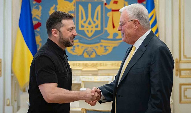 Ukrayna Devlet Başkanı Zelenskiy, Trump'ın Temsilcisi Kellogg ile bir araya geldi