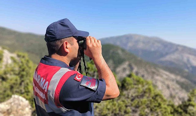 Uşak jandarması ormanlık alanlarda kuş uçurtmuyor