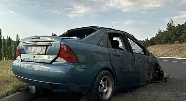 Uşak'ta otomobil takla attı: 5 yaralı