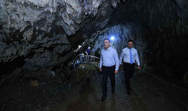 Vali Akbıyık, Yerküpe Mağarası ve Mesire Alanı'nda incelemelerde bulundu
