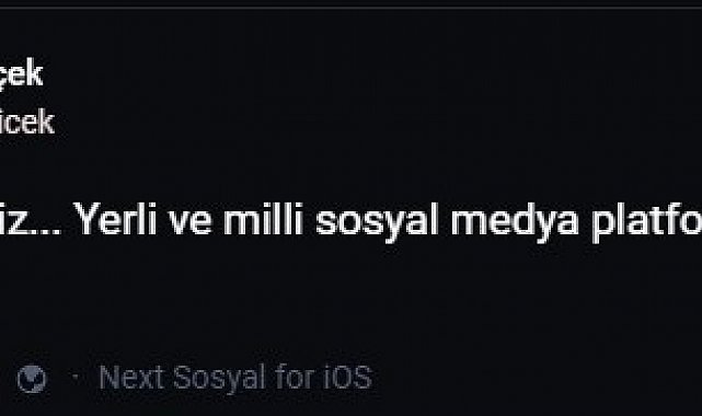 Vali Çiçek yerli ve milli platformda