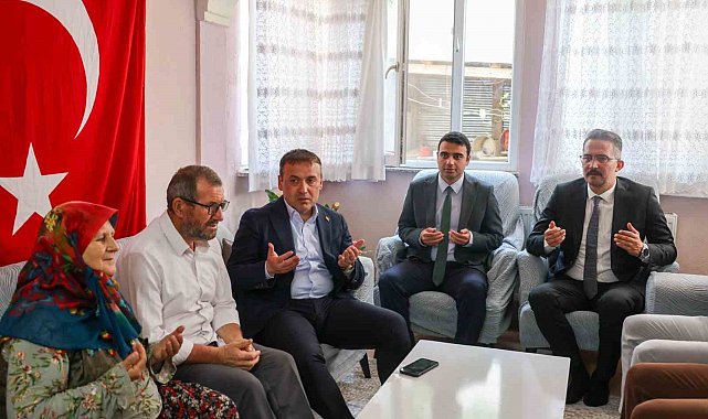 Vali Sözer şehit Osman Er'in ailesini ziyaret etti
