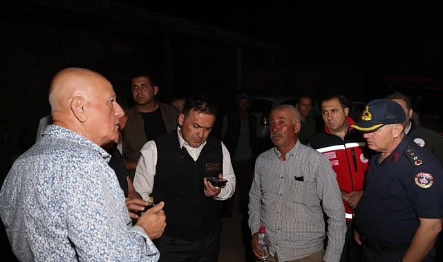 Vali Sözer yangın bölgesinde