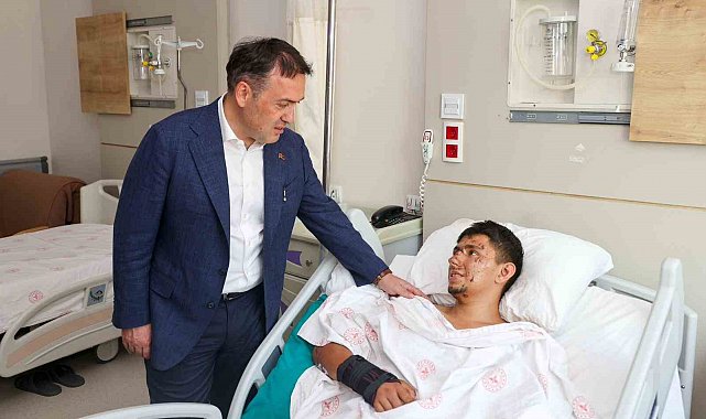 Vali Sözer'den hastaneye moral ziyareti