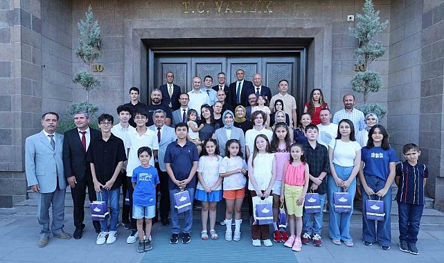 Vali Yiğitbaşı derece yapan öğrencileri konuk etti