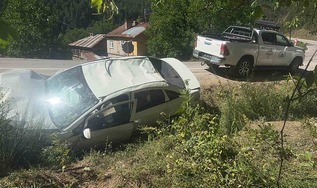 Virajı alamayan otomobil şarampolde takla attı: 1 ölü