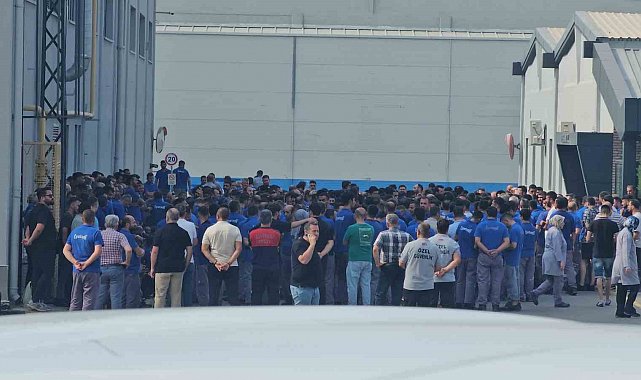 Yataş'ta işçilerin 'maaş' eylemi