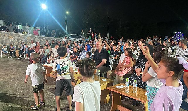 Yaz şenliğinde çocuklar doyasıya eğlendi