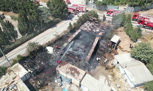 Yediemin otoparkında yangın