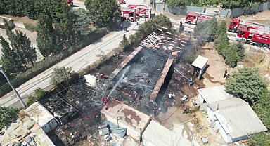 Yediemin otoparkında yangın