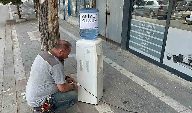 Yerköy'de esnaftan serinleten iyilik