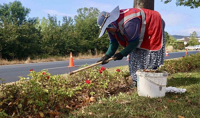Yeşil alanlara kadın eli değiyor